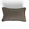 Happy Velvet Cushion - Medium Grey