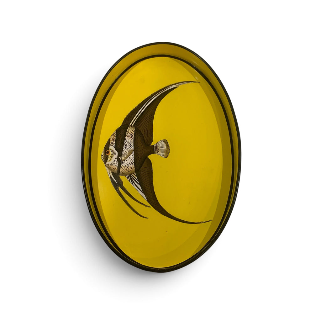 Handpainted Iron Tray - Fish