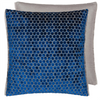 Jabot Velvet Cushion - Cobalt