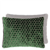 Jabot Velvet Cushion - Emerald