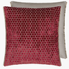 Jabot Velvet Cushion - Pimento