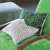 Jabot Velvet Cushion - Emerald