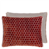 Jabot Velvet Cushion - Pimento