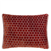 Jabot Velvet Cushion - Pimento