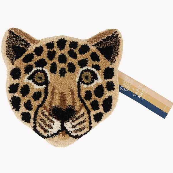 Loony Leopard Head Rug