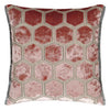 Manipur Velvet Cushion - Coral