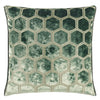 Manipur Velvet Cushion - Jade