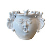 Sicilia Moor Head Vase - White