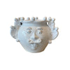 Sicilia Moor Head Vase - White