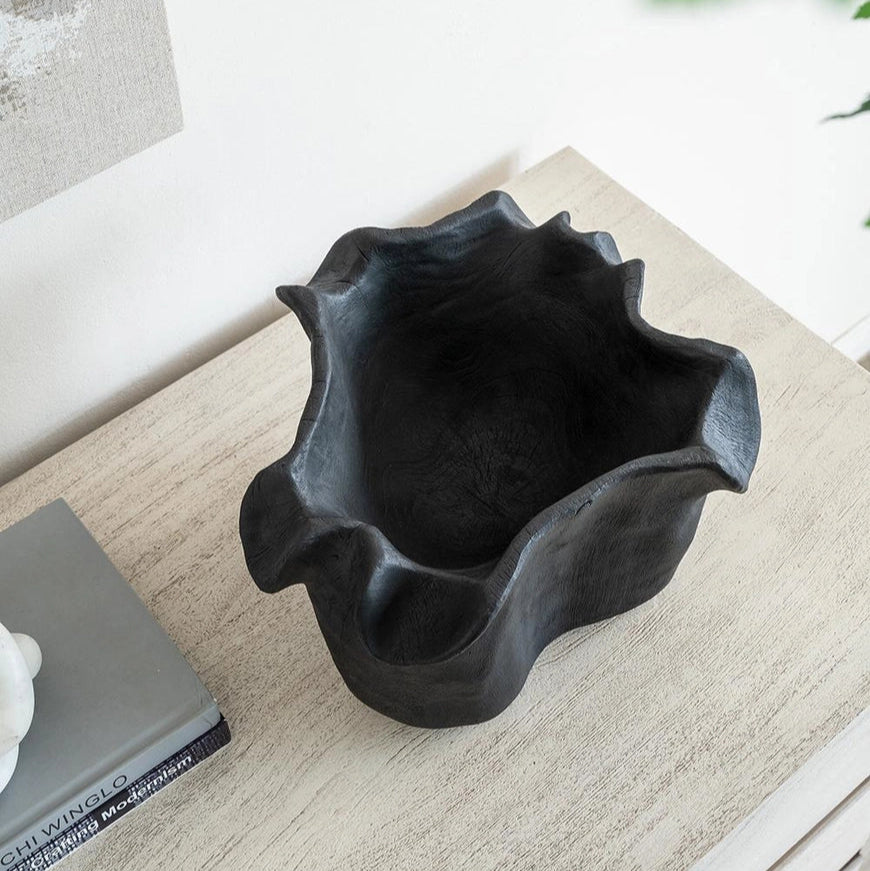 wave edge teak vessel at details by mr k
