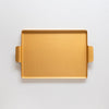 Pressed Gold Rectangle Tray