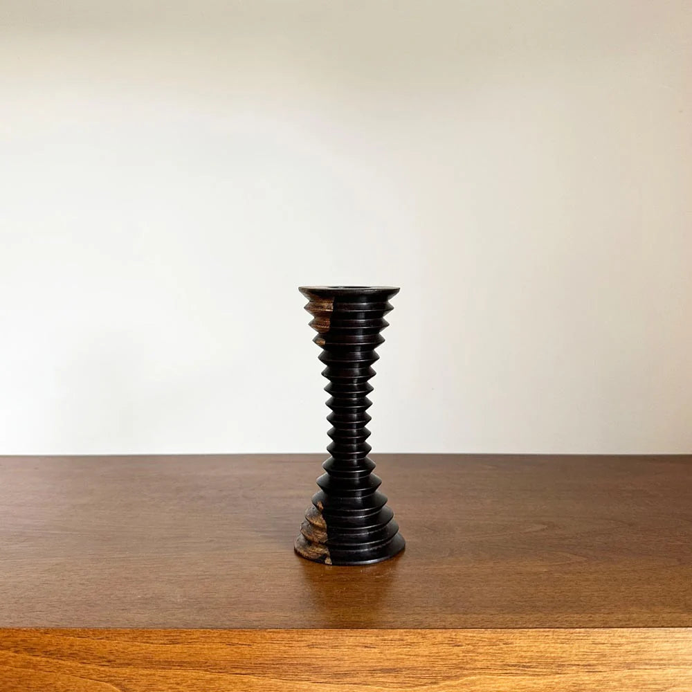 Rokan Ebony Candle Holder