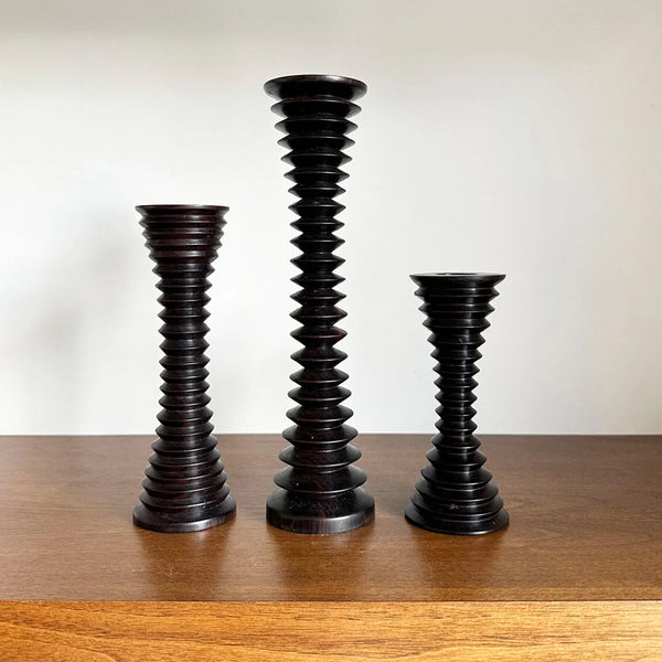 Rokan Ebony Candle Holder