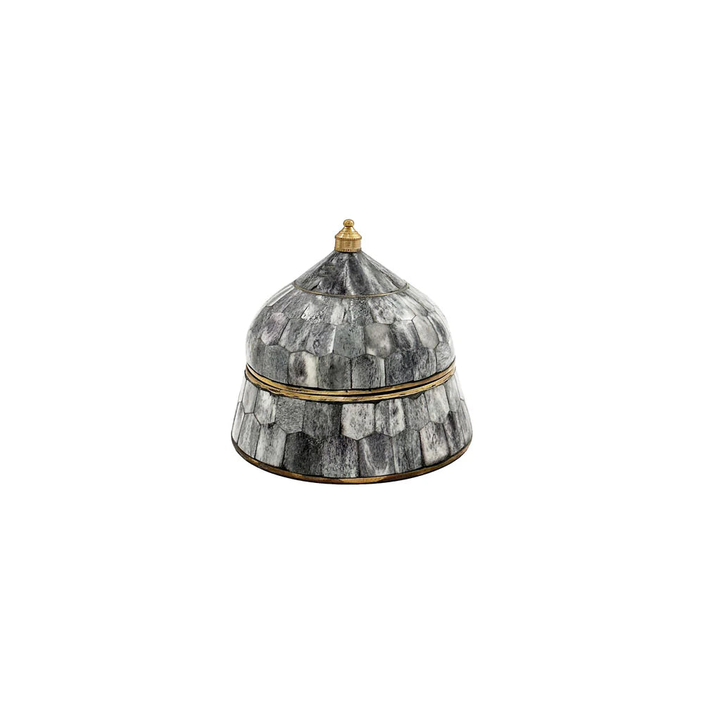 Smoke Brass Inlay Box