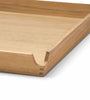 Airy Teak Tray with Leather Insert