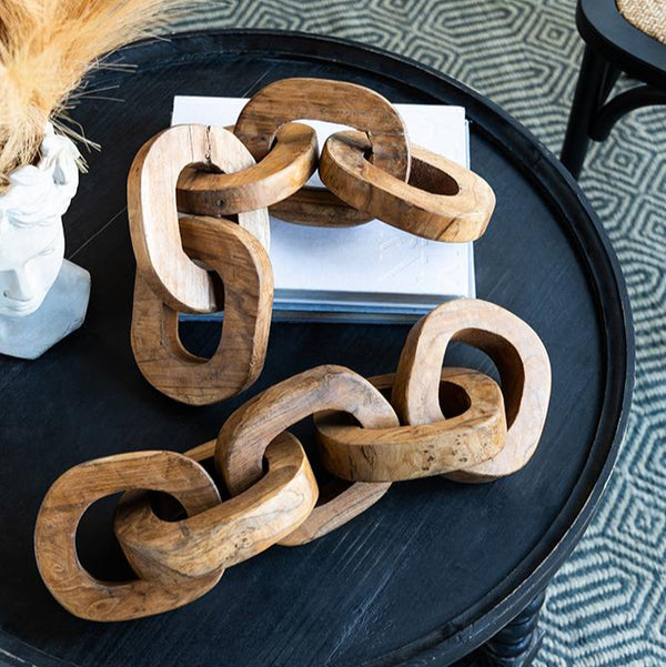 Teak Chain Decor
