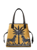 Ortigia Velvet Tote Gattopardo - Sahara