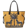 Ortigia Velvet Tote Gattopardo - Sahara