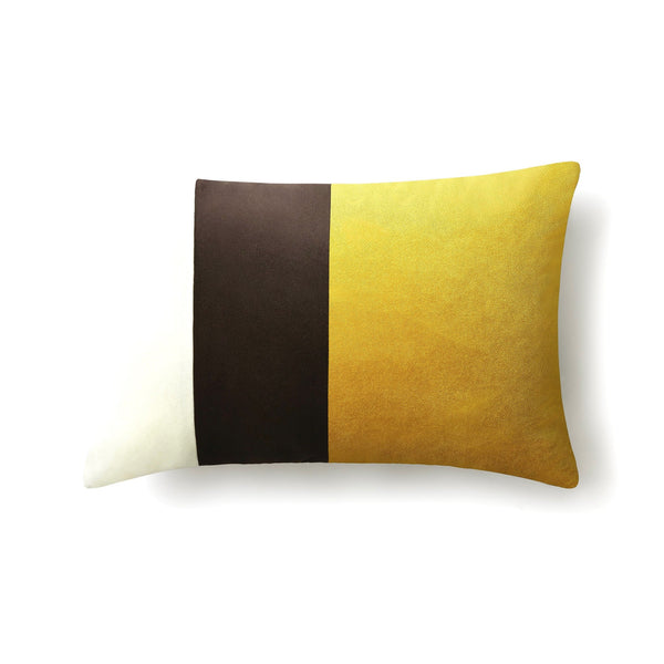 Triple Velvet Cushion - Mustard