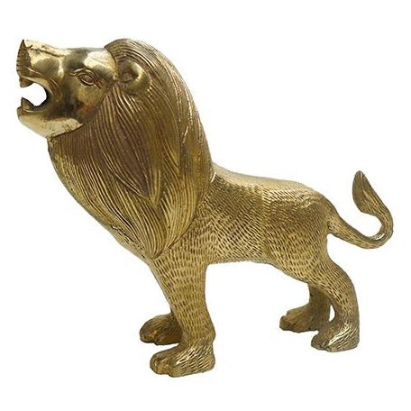 Laurence Standing Brass Lion | Doing Goods