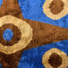 Silk Velvet Cushion N. 460 - Blue + Brown