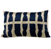 Silk Velvet Cushion N. 530 - Blue + Nature