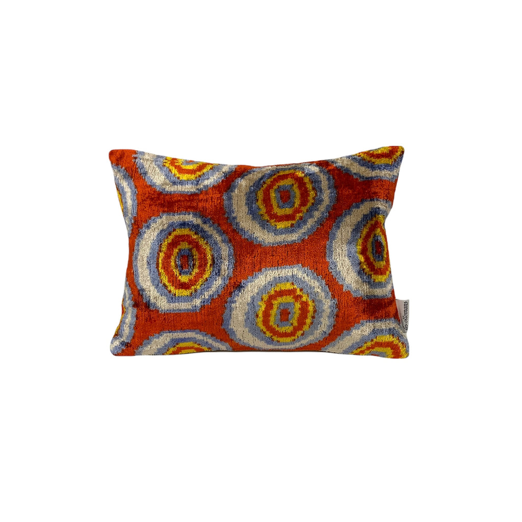 Silk Velvet Cushion N. 552 - Orange