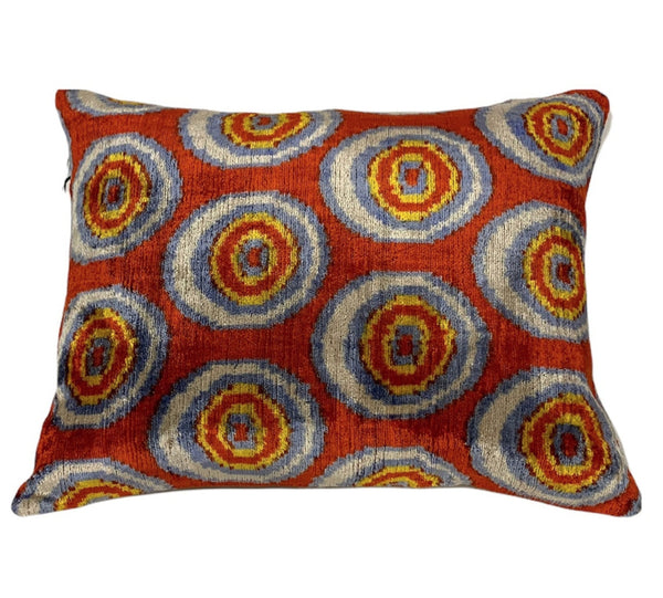 Silk Velvet Cushion N. 552 - Orange