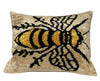 Silk Velvet Cushion N. 571 - Bumble Bee