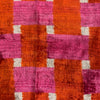 Silk Velvet Cushion N. 575 - Orange + Hot Pink