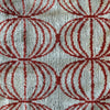 Silk Velvet Cushion N. 624 - Cream + Red