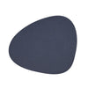 Curve Leather Placemats - Navy Blue