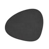 Hippo Leather Curve Placemat Black