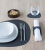 Curve Leather Placemats - Serene Anthracite