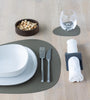 Curve Leather Placemats - Serene Moss