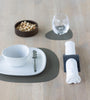 Curve Leather Placemats - Serene Moss