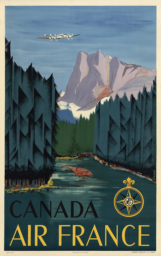 Poster - Air France Canada (Rockies)