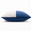 Optic Velvet Cushion - Midnight Blue