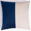 Optic Velvet Cushion - Midnight Blue