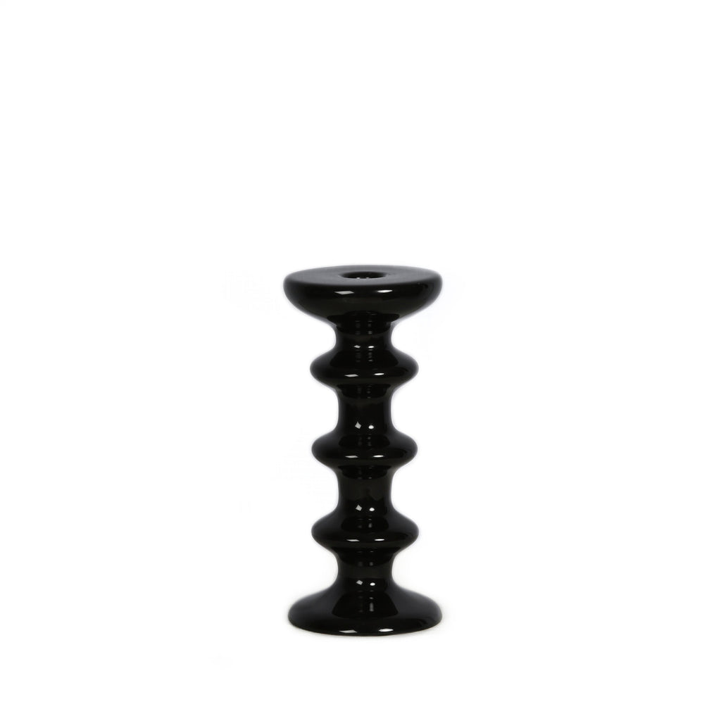 Slavic Candle Holder - Black