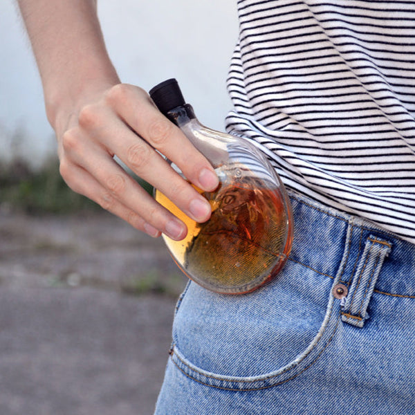 goodbeast glass flask at details by mr k