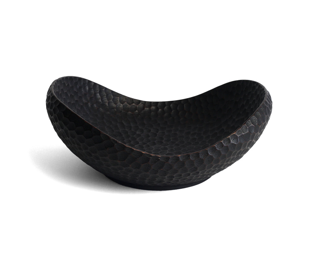 Oval Hammered Wood Bowl | Craft District Bali