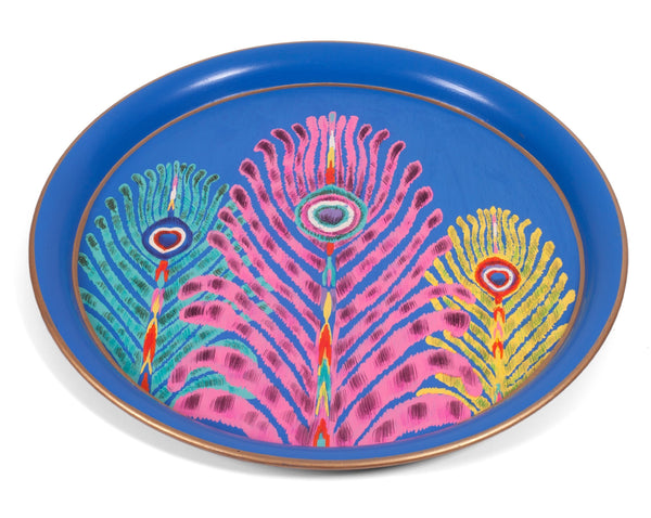 peacock iron tray by matthew williamson | les ottomans