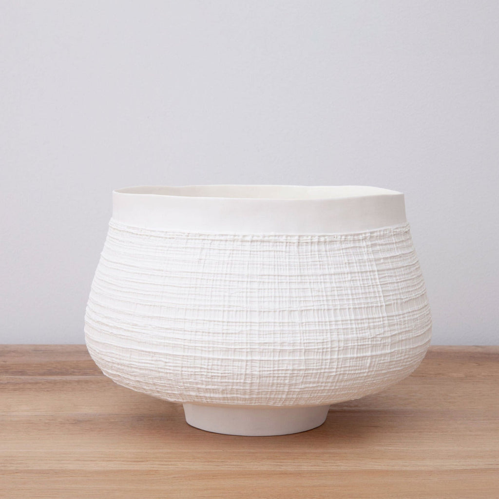 Coiled & Woven Vase - Low Large