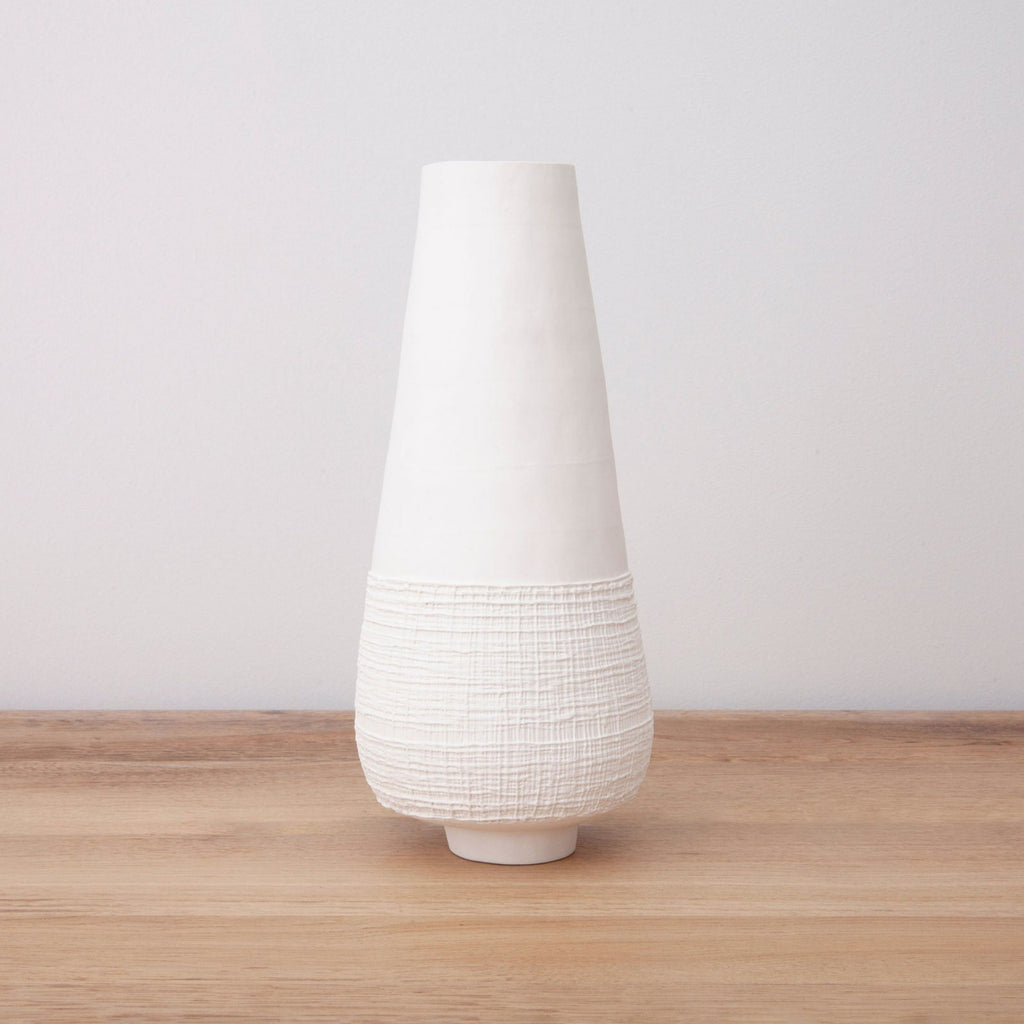 Coiled & Woven Vase - High