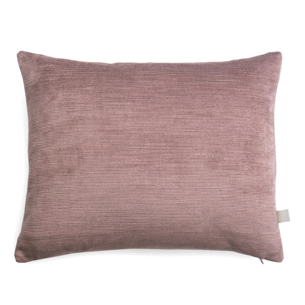Ribbed Velvet Pillow Pink by Lo Decor