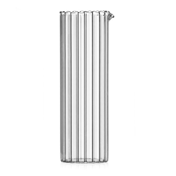 Laguna ribbed glass jug by Ichendorf