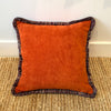 Happy Velvet Cushion - Brick Confetti