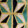 Geometric Silk Velvet Pillow | Les Ottomans