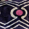 Silk Velvet Cushion N. 640 - Black + Creme